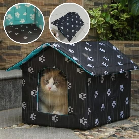 Maison pour chat extérieur | RoyalComfort - Pitou The Cat