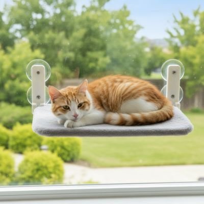Hamac pour chat fenetre | ComfyPerch - Pitou The Cat