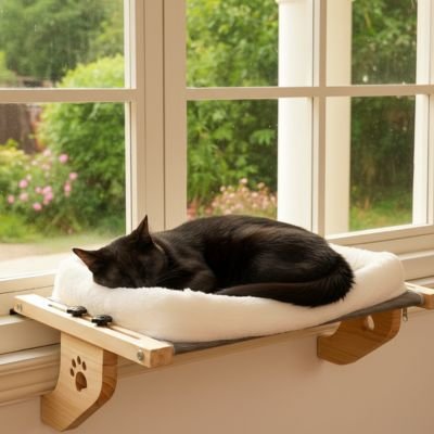 Hamac pour Chat fenêtre | Confort Félin - Pitou The Cat