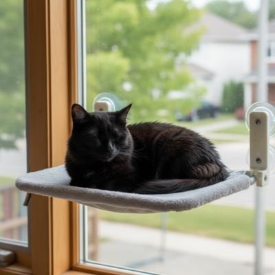 Hamac pour chat fenetre | ComfyPerch - Pitou The Cat