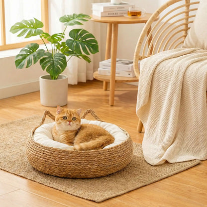 Panier Chat osier | Authentique - Pitou The Cat