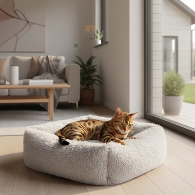 Panier chat | Douillet Élégance - Pitou The Cat